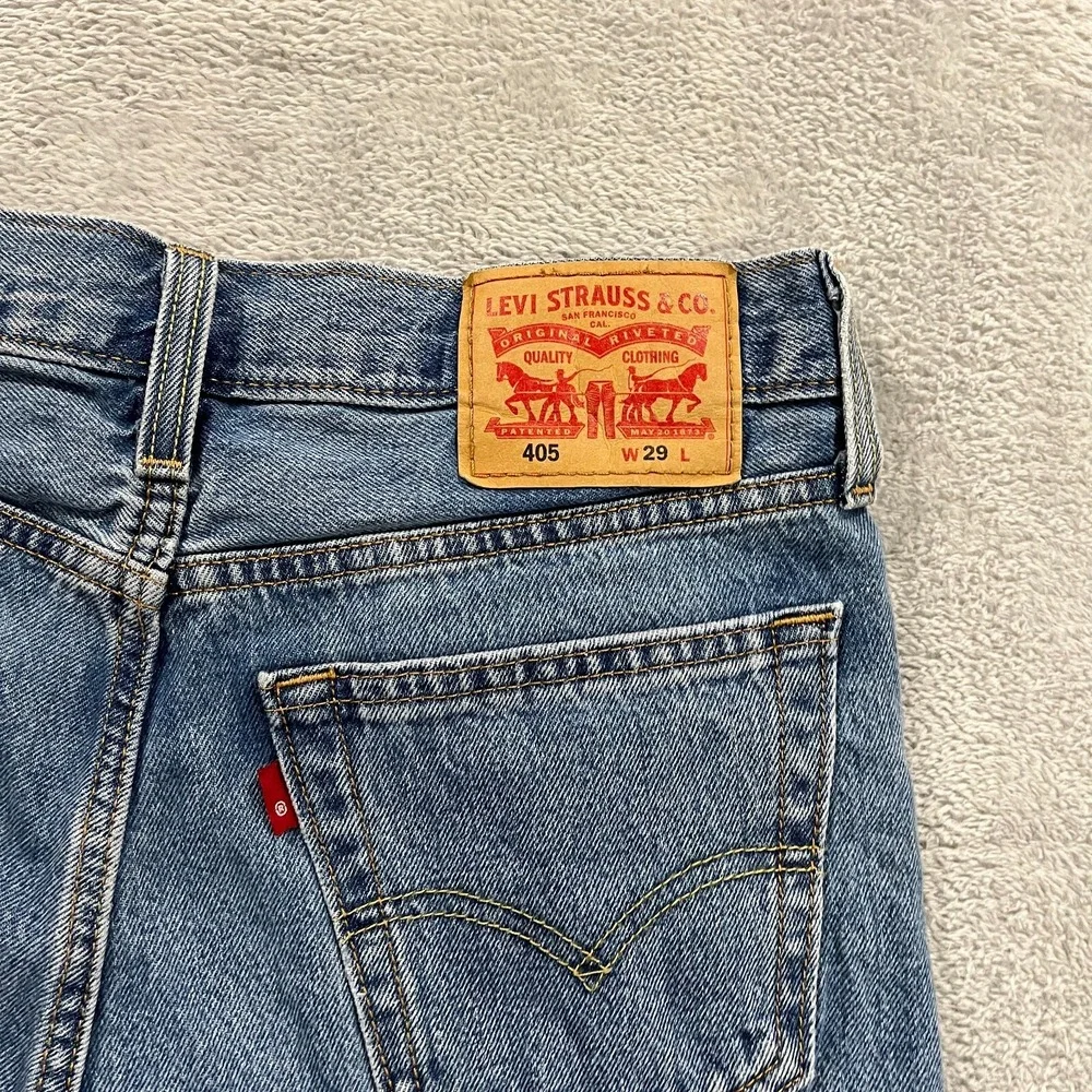 Levis 405 Jean Shorts Men's 29x10 Straight Fit Active‎ Y2K Denim Western